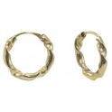 TWISTED HOOP EARRINGS 2X12MM