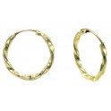 TWISTED HOOP EARRINGS  1,5MMX1MMX18MM