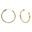 HOOP EARRINGS 2MM X 1MM X 18MM 