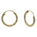 TWISTED HOOP EARRINGS 1.5X18MM