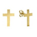 9MM CROSS STUD EARRINGS