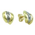 9,5MM TWO COLOR PUSH-BACK EARRINGS 