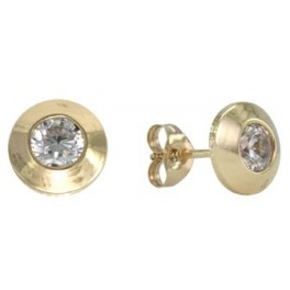 ROUND SHAPED STUD EARRINGS ZIRCONIA: 3MM    