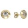 ROUND SHAPED STUD EARRINGS ZIRCONIA: 3MM    