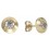 ROUND SHAPED STUD EARRINGS ZIRCONIA: 3MM