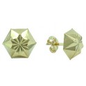 DIAMOND CUT STUD EARRINGS