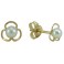 CLOVER STUD EARRINGS CULTURED PEARL