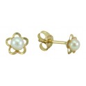 5 LEAF FLOWER CULTURED PEARL