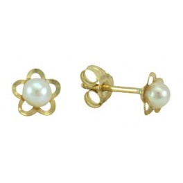 5 LEAF FLOWER CULTURED PEARL